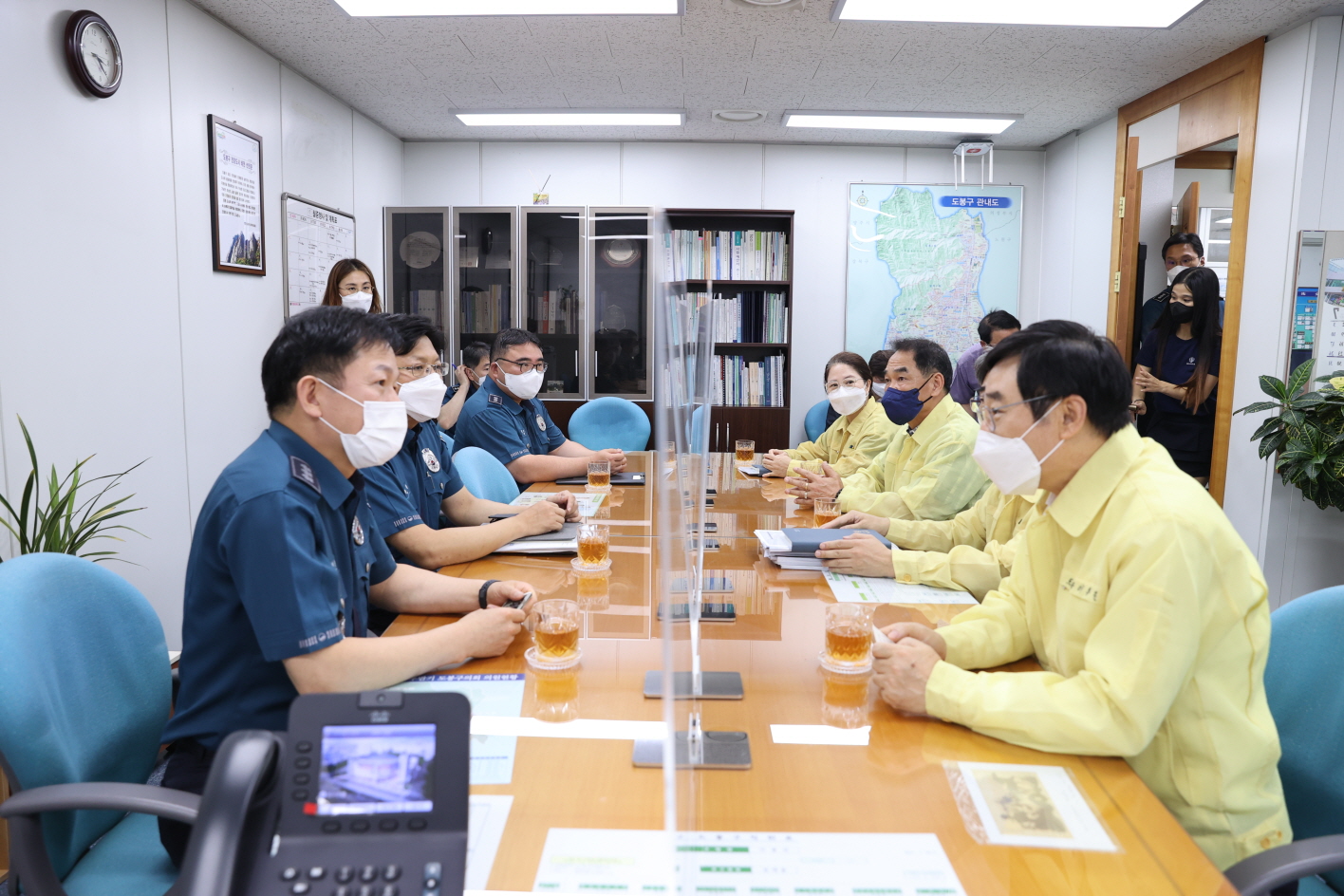 도봉구의회, 제1,2 백신접종센터 및 선별진료소 등 방문 - 6