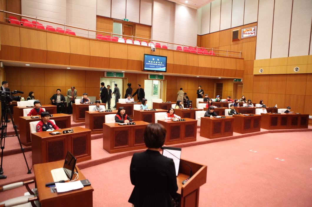 백운초등학교 의회방문 - 2