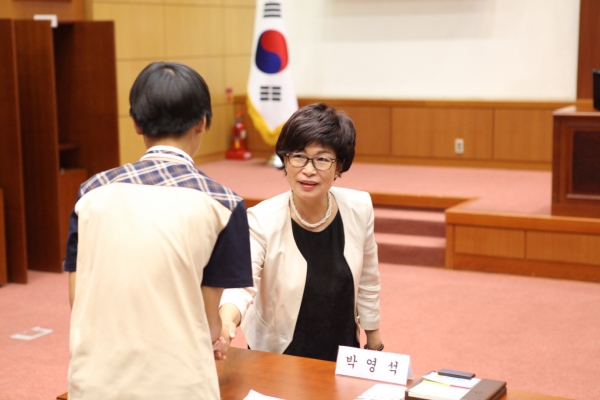 청소년 모의의회 체험학습(신방학중)