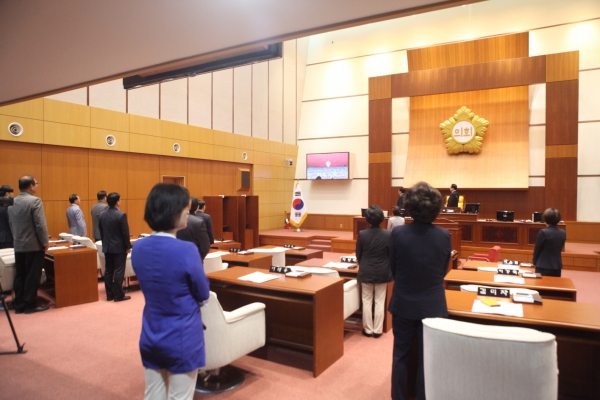 제265회 도봉구의회 임시회 개회
