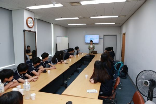 효문중학교 의회방문