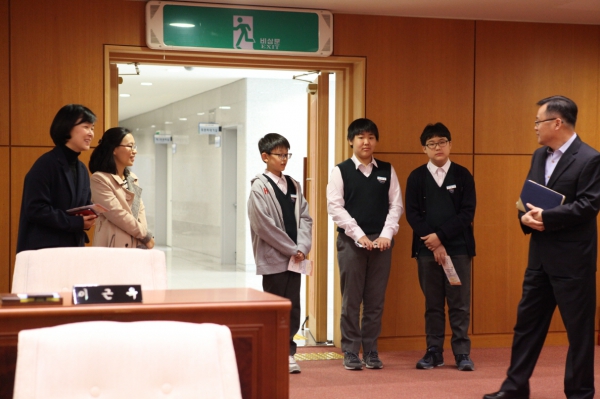 창일중학교 의회방문