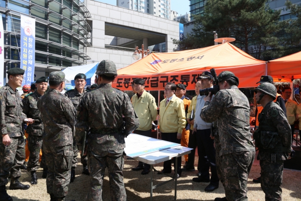 적 포격도발 대비훈련