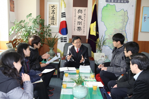 서울외고 학생단 의회방문