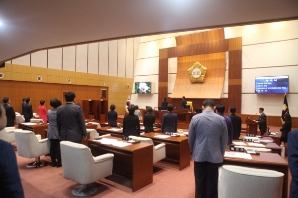 제260회 도봉구의회 임시회 개회