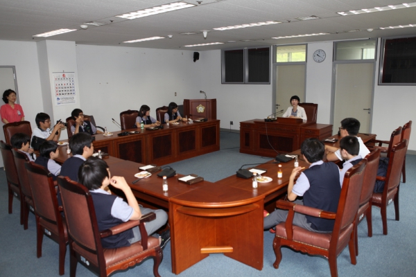 창동중학교 의회방문