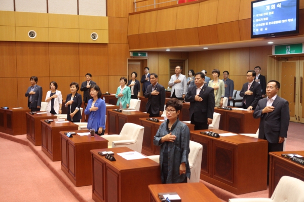 제257회 도봉구의회 임시회 개회