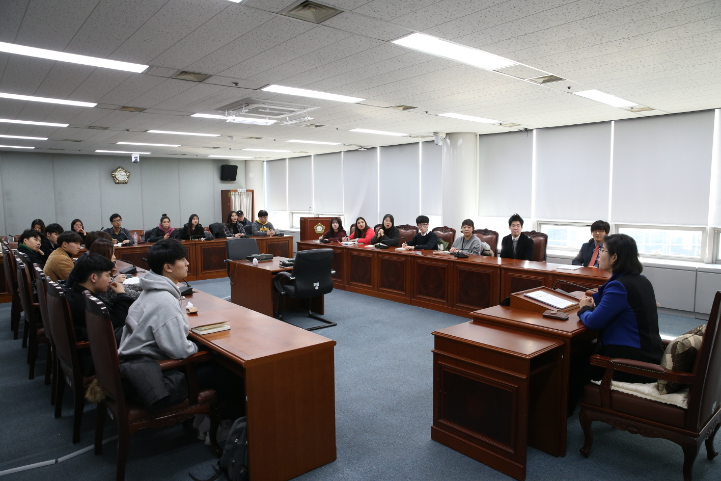 관내 종합 사회복지관과 노인복지관 예비사회복지사 의회 방문 - 2