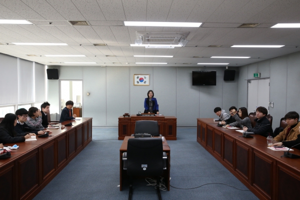 관내 종합 사회복지관과 노인복지관 예비사회복지사 의회 방문