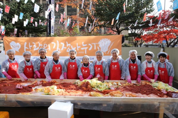 순복음도봉교회 2019년 사랑의 김장나누기