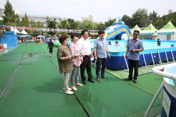 행정기획위원회 창동 야외수영장 현장방문