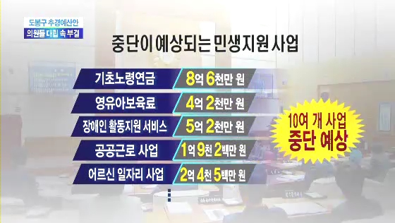 도봉구, 각종 민생 지원 사업 중단 위기(티브로드_서울보도국