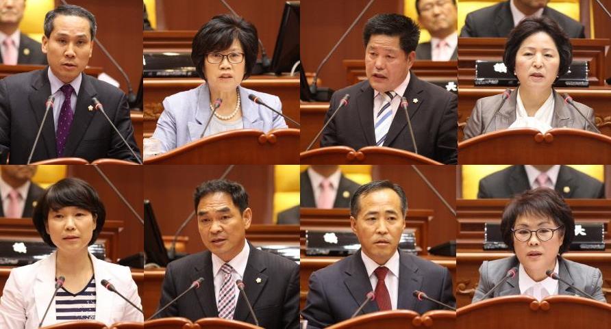 의원 8명 구정질문 답변 실시(전국매일신문